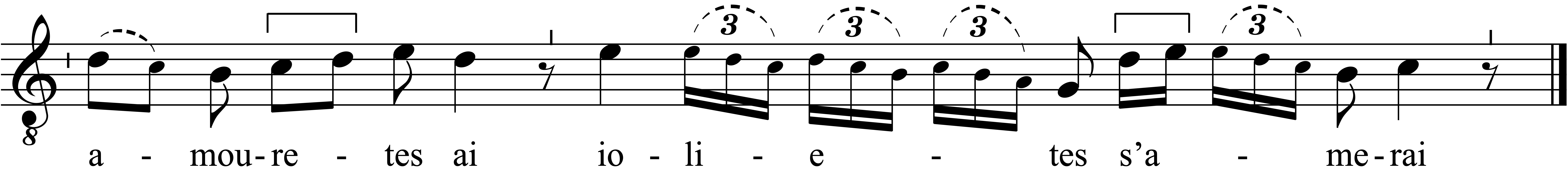 Refrain musical notation